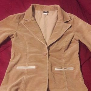 Vanity Tan Womens Corduroy Blazer